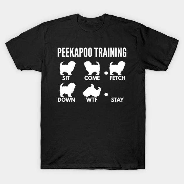 Peekapoo Training Peekapoo Tricks T-Shirt by DoggyStyles